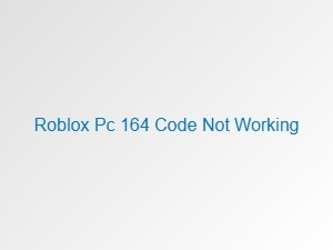 Why Is the Roblox Pc 164 Promo Code Not Working?